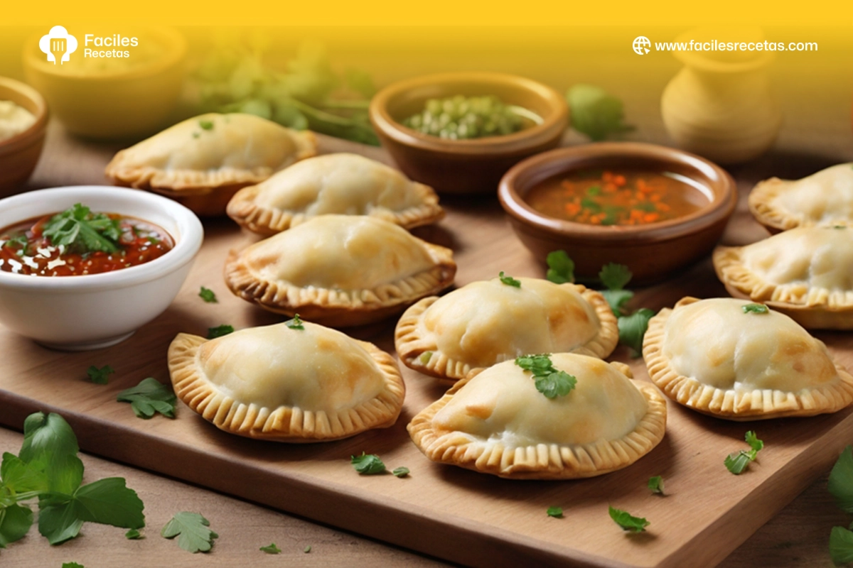 Empanadas irresistibles, icónicas de la cocina española, con masa crujiente y rellenos sabrosos de carne o pollo, perfectas para cualquier ocasión.