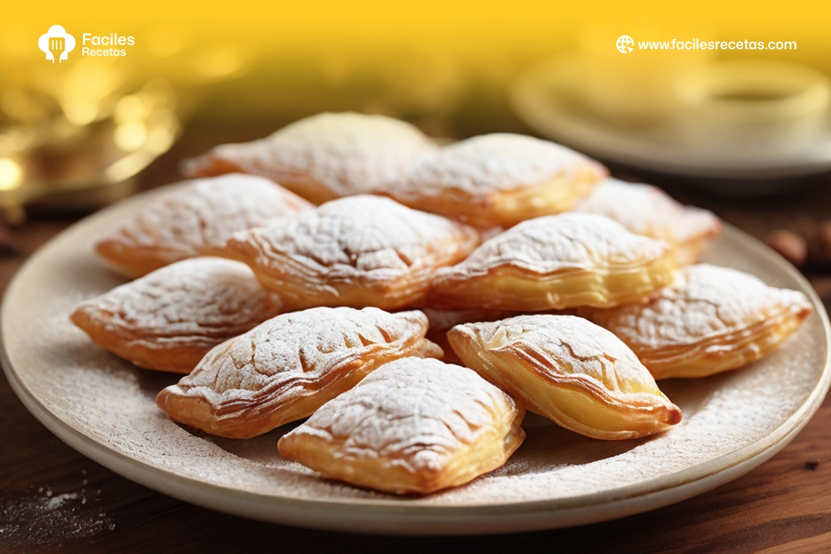 Hojuelas crujientes preparadas de manera tradicional, un delicioso postre español ideal para acompañar con café o té.