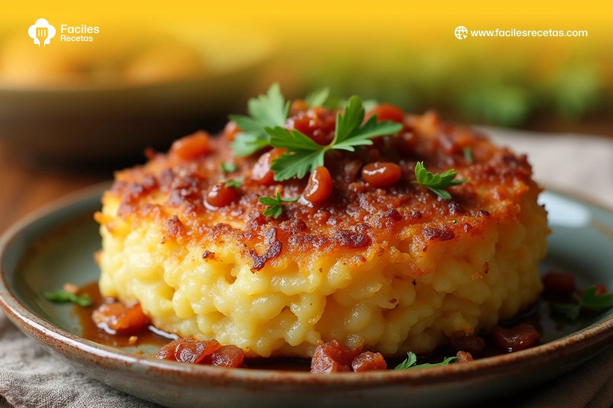 Receta de Trinxat tradicional con patatas, col rizada y panceta.