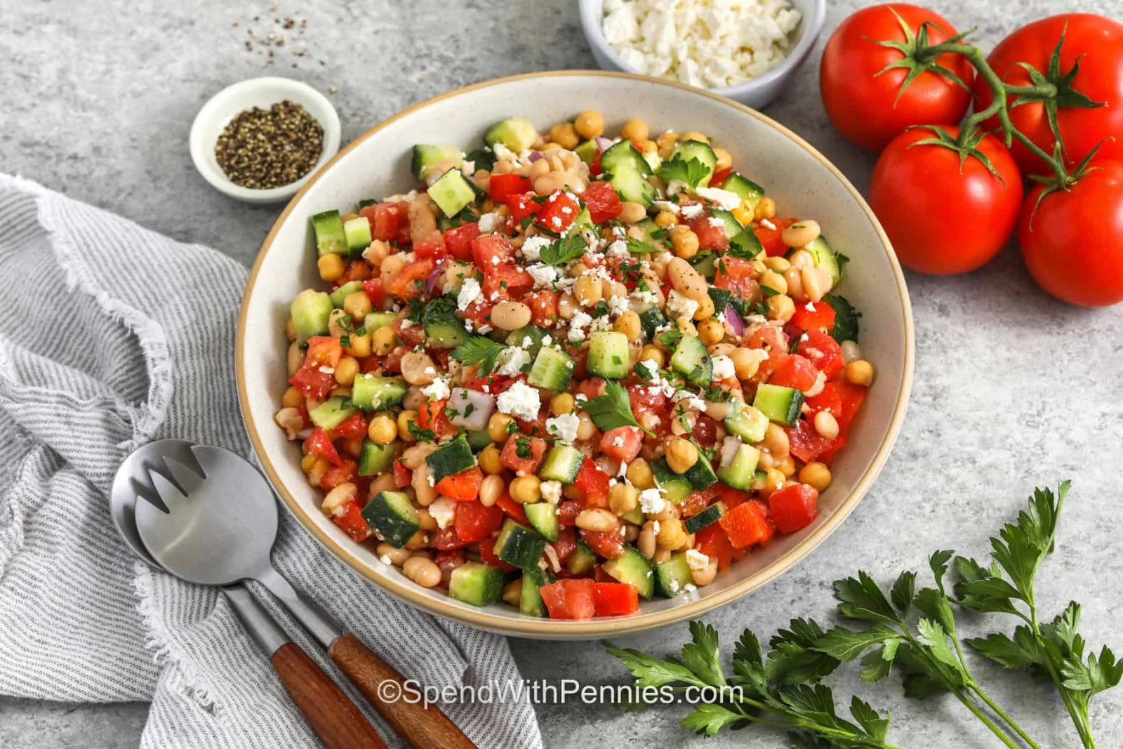 Ensalada Densa De Frijoles