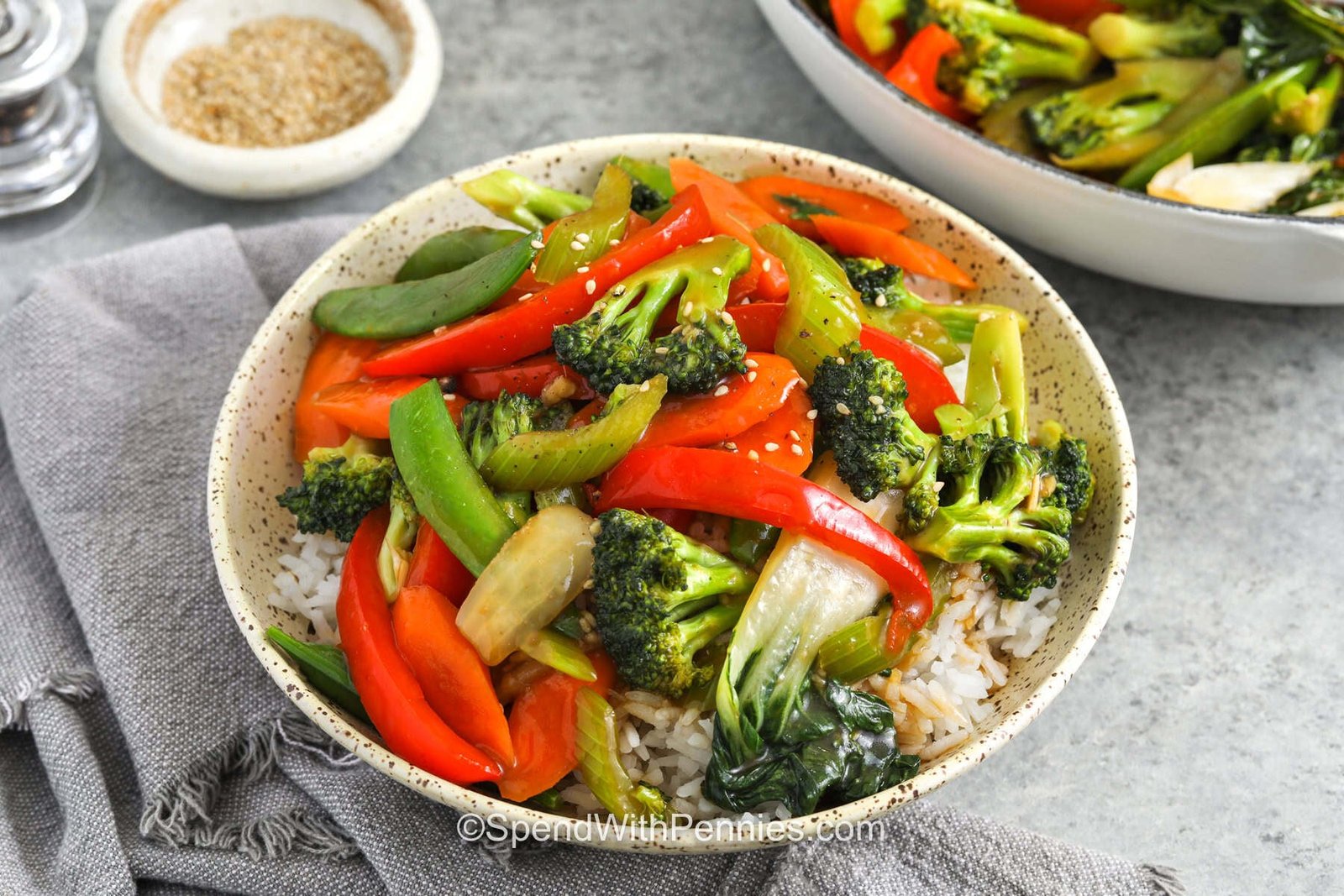 Salteado de verduras