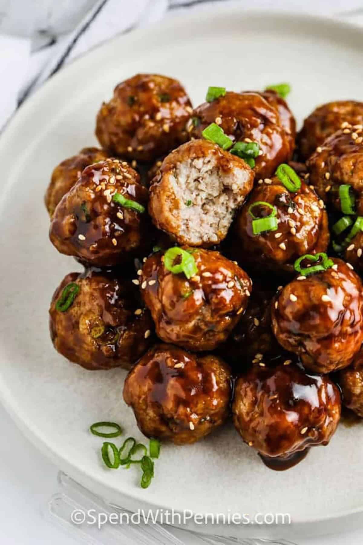 Albóndigas Glaseadas Con Hoisin