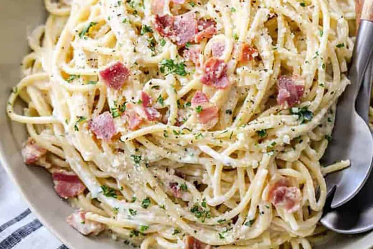 Espaguetis a la carbonara