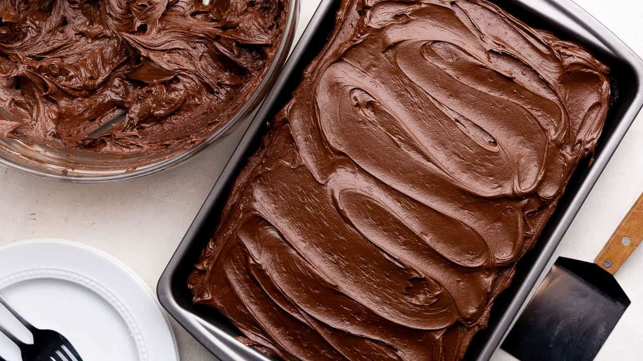 Glaseado de dulce de chocolate